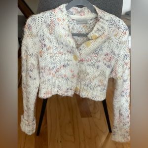 Urban outfitters XS crop white knit cardigan- great condition.